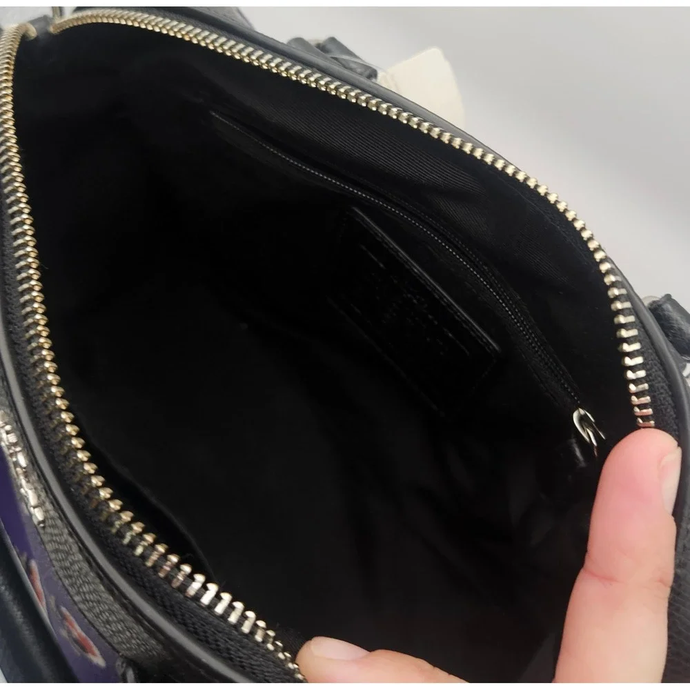 NWT Coach Mini Bennett Satchel Bramble Rose Print with Removable Strap One Flaw!